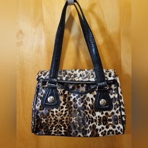 NWOT NICOLE MILLER LEOPARD PRINT SHOULDER BAG